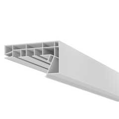 Профиль ПК 5 ПВХ белый (3-х рядная Гардина) 3,6 м