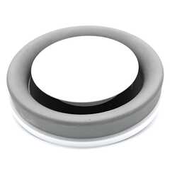 Теневой радиусный диффузор (паз стыковки D100/125/150)