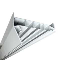 Профиль ПК 12 белый, облегченный (3-х рядная Гардина)