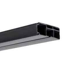 300 карниз 1-рядная цв.черный