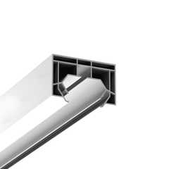 Профиль ПВХ АМ 1 (1 ряд Гардина) белая 2,0 м