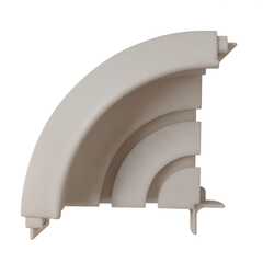 Поворот ПК15 наружний 90гр. белый