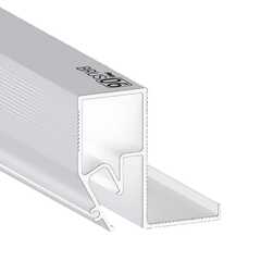 Профиль 8608 Брус 06 RAL 9016 белый 2,0 м