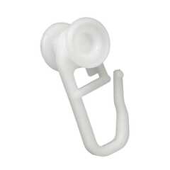 Крючки для гардин/карнизов (50 шт) белые