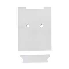 Комплект торцевых заглушек для профиля КП-04 белый