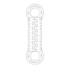 Обвод трубы с замком  Ǿ27 мм прозрачный