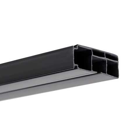 200 карниз 1-рядная цв.черный