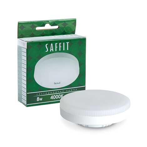 Лампа cветодиодная, (8W) GX53 4000K, SAFFIT SBGX5308