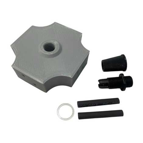 Точечное крепление для подвесных светильников и люстр черное