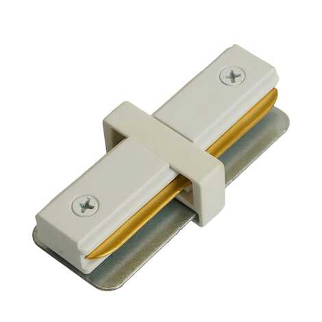 Коннектор прямой для шинопровода, LD1020 для CAB1007, белый