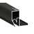 Профиль 8608 Брус 06 RAL 9005 черный 2,0 м